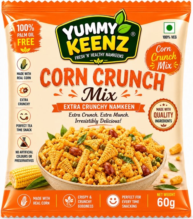 Yummy Keenz Corn Crunch Mix pack